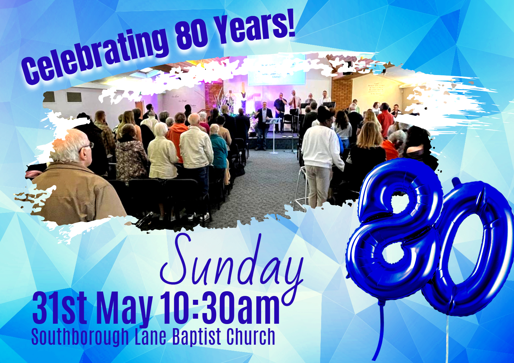 postcard celebrating 80 years